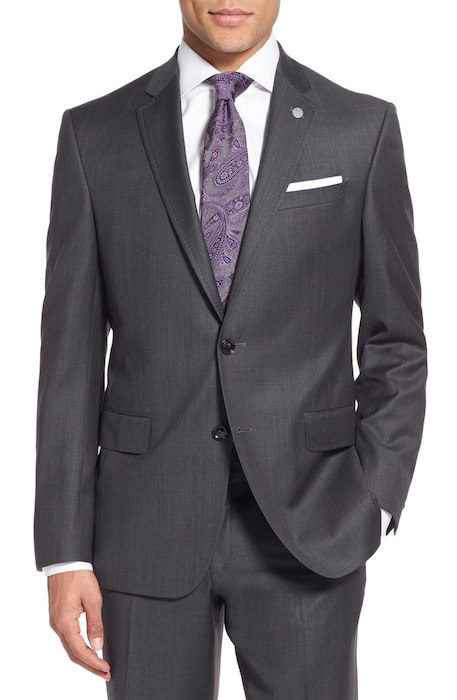 Ted Baker London 'Jay' Trim Fit Solid Wool Suit